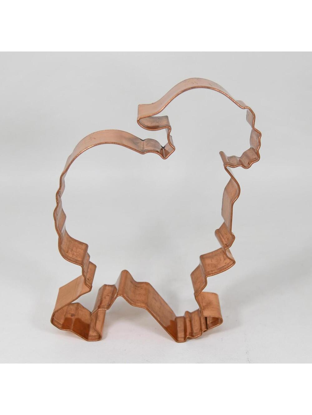 Old River Road Copper Cookie Cutter Santa with Sack 6” Large Christmas Holiday R